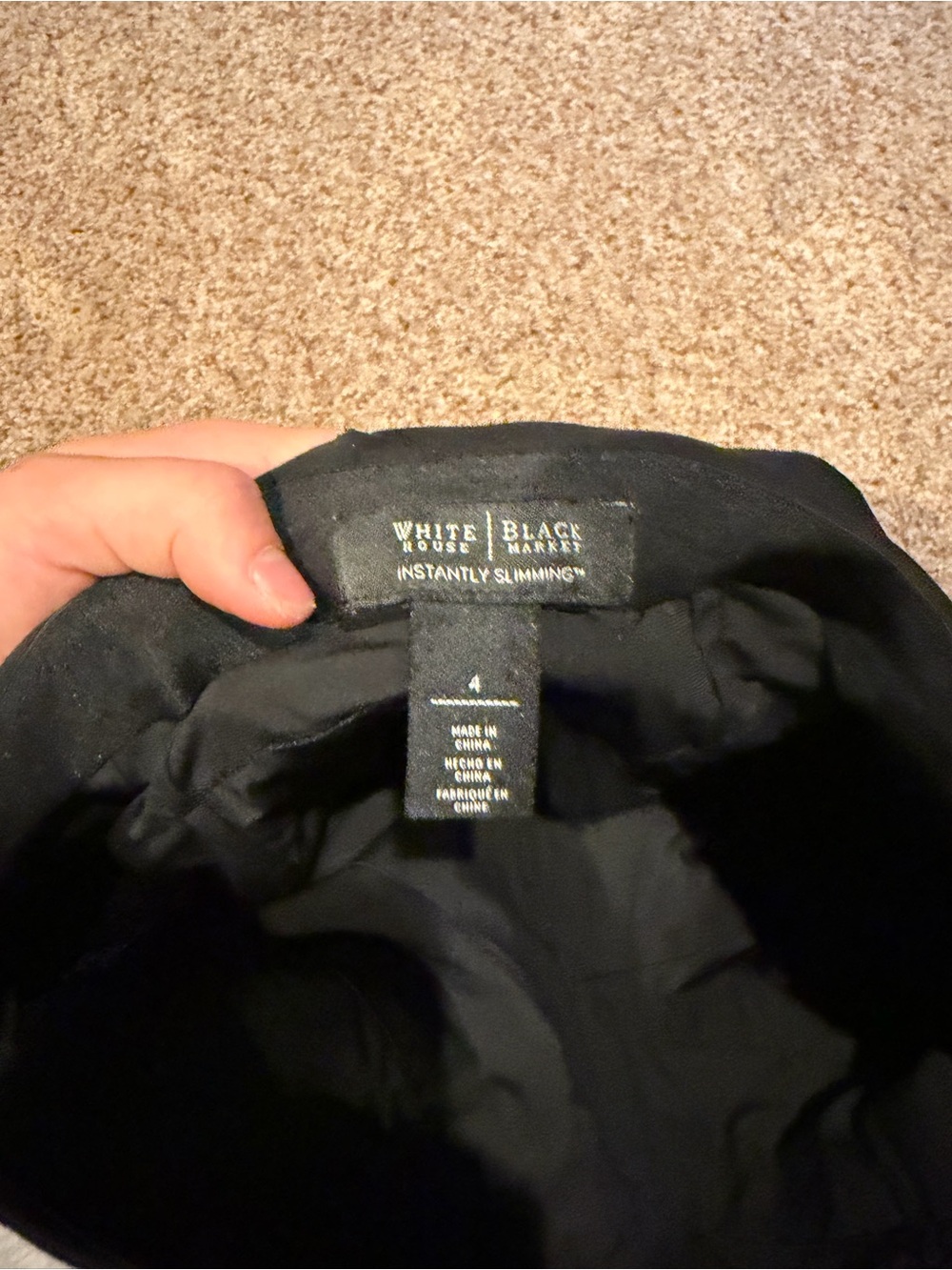 White House Black Market Black Layered Panel Pencil Skirt View 2